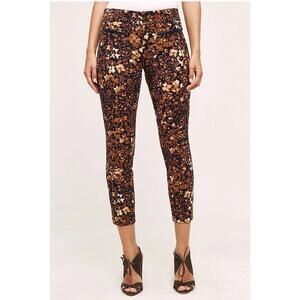 Anthropologie The Essential Slim Floral Pants Size 8